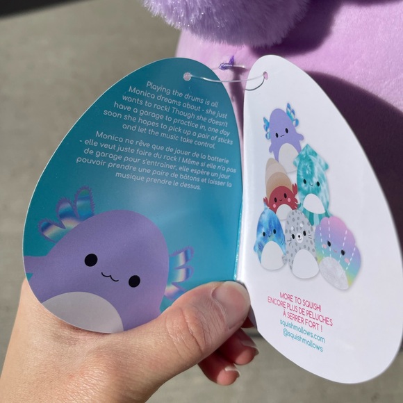 Monica the Axolotl 12" Squishmallows New with tag - Picture 3 of 3